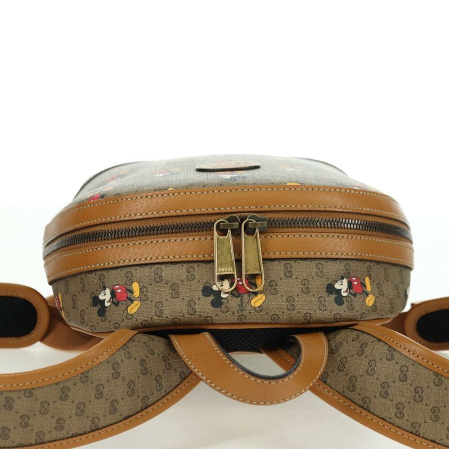 【日本直送】GUCCI Micro GG Supreme Disney 雙肩包 PVC 米色 金色 552884 正品 179866SAM-5