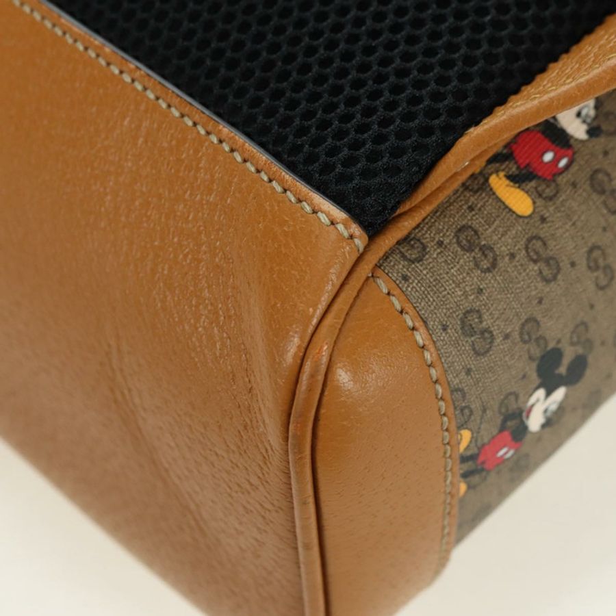 【日本直送】GUCCI Micro GG Supreme Disney 雙肩包 PVC 米色 金色 552884 正品 179866SAM-17
