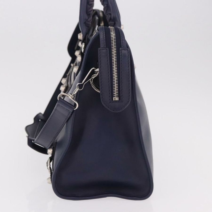 【日本直送】BALENCIAGA 巨型城市包 皮革 兩用 海軍藍 281770 正品 ep14879SAM-2