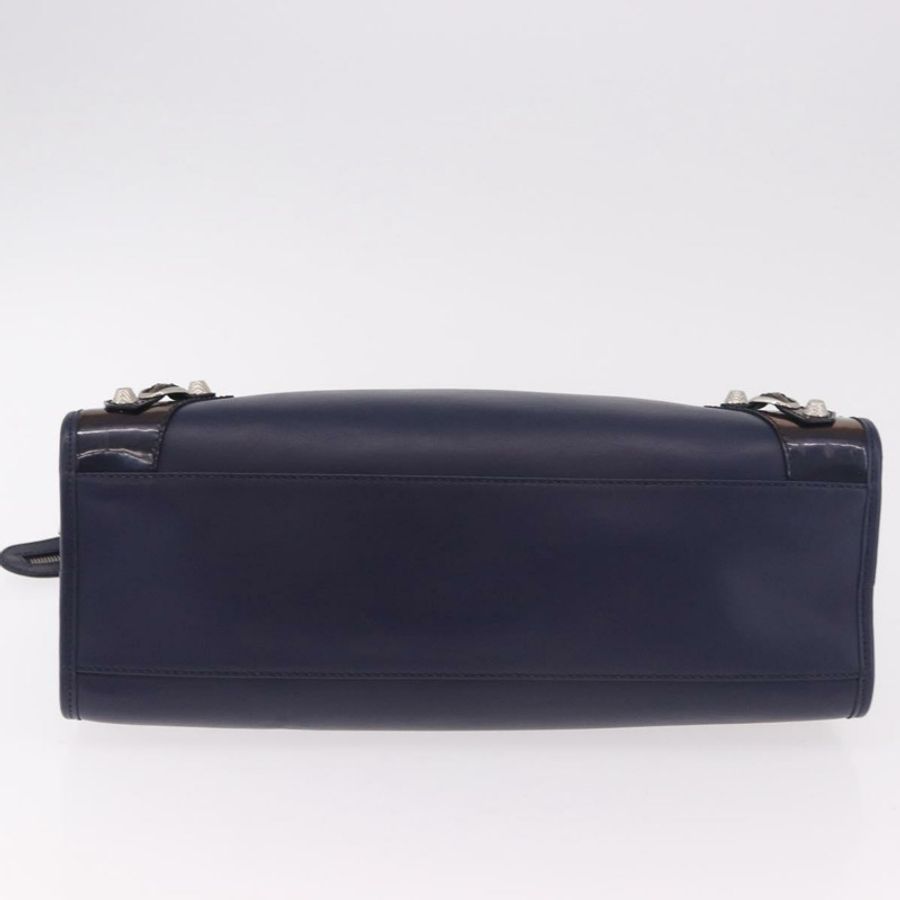 【日本直送】BALENCIAGA 巨型城市包 皮革 兩用 海軍藍 281770 正品 ep14879SAM-4