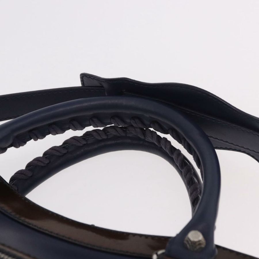 【日本直送】BALENCIAGA 巨型城市包 皮革 兩用 海軍藍 281770 正品 ep14879SAM-13