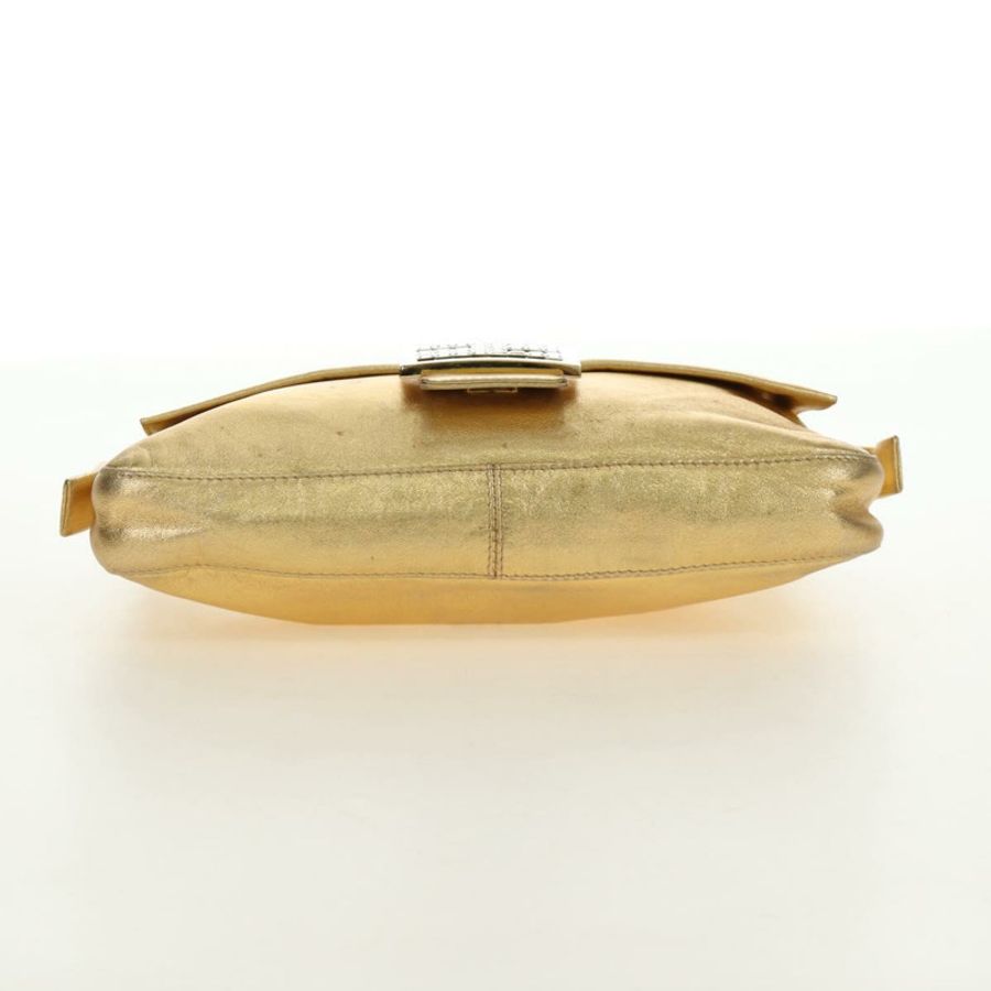 【日本直送】FENDI Mamma Baguette 肩背包 皮革 金色 正品 am11909SM-7