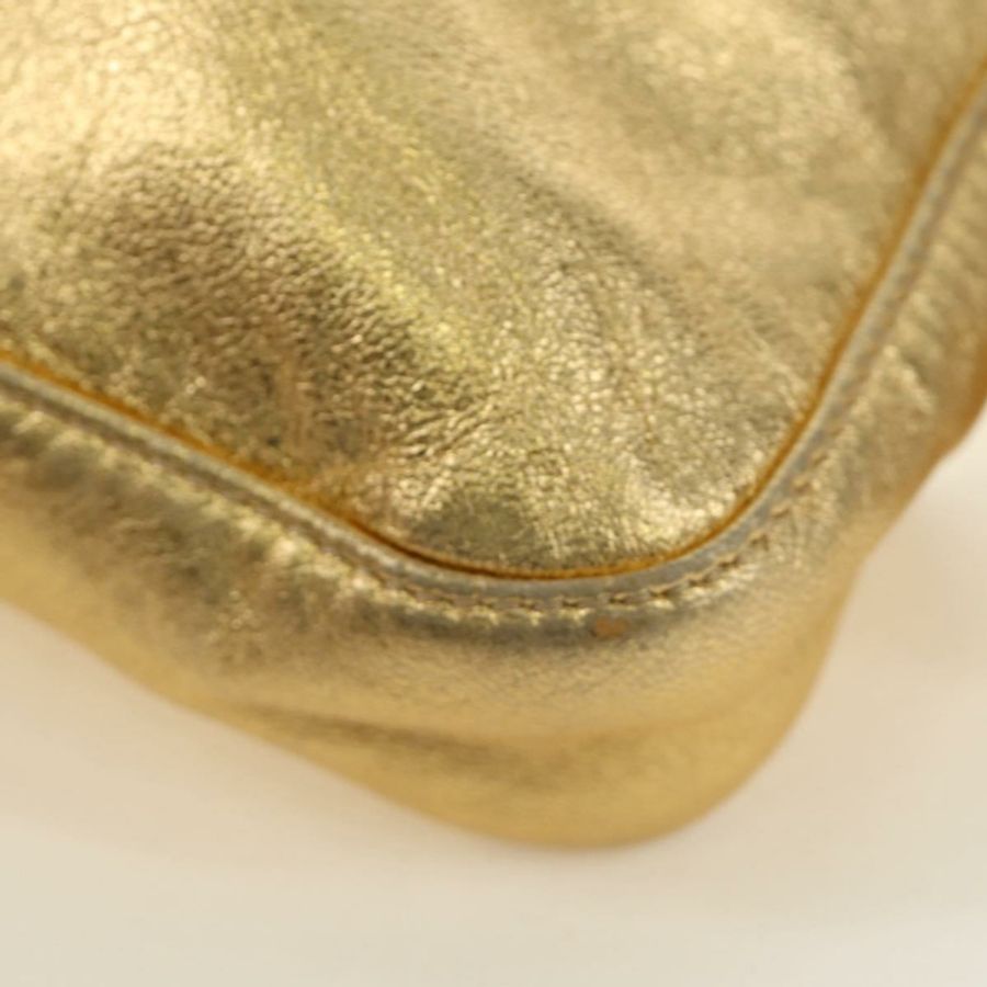 【日本直送】FENDI Mamma Baguette 肩背包 皮革 金色 正品 am11909SM-22
