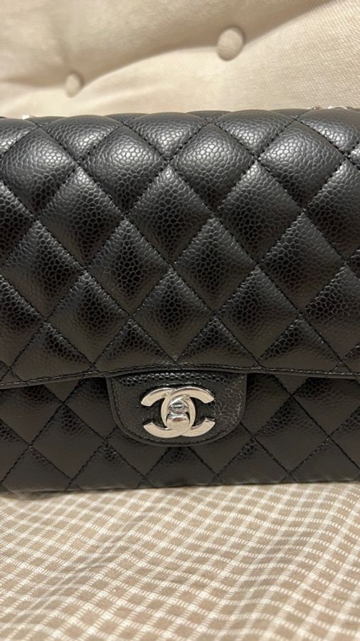 ✨CHANEL Classic Flap CF25 黑色荔枝皮 黑銀|晶片款|95新 大全配-22