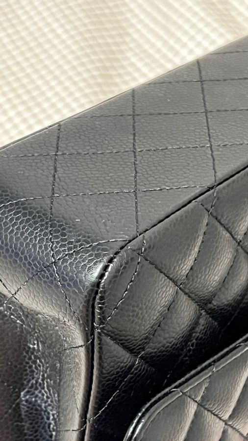 ✨CHANEL Classic Flap CF25 黑色荔枝皮 黑銀|晶片款|95新 大全配-8