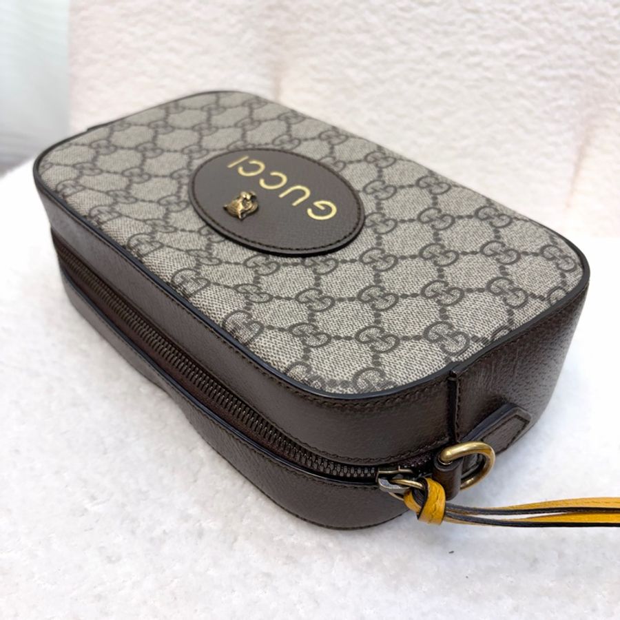Gucci原花虎頭包相機包 476466-18