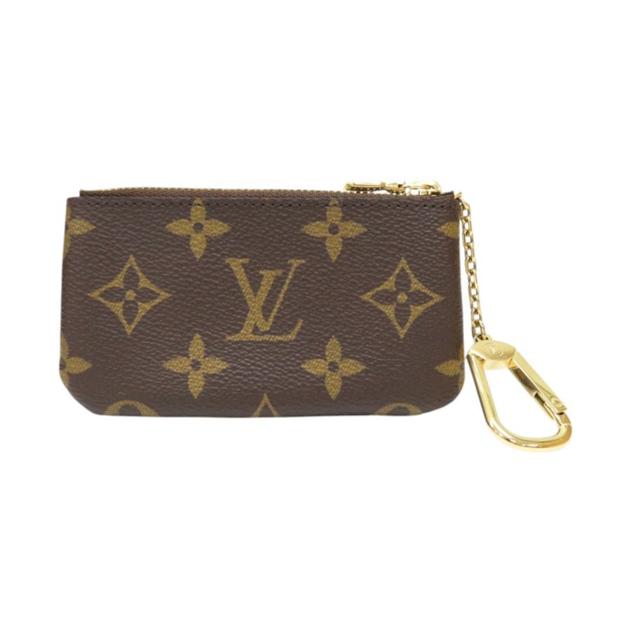 棕色 原花帆布 Pochette Cle 鑰匙 零錢包【LOUIS VUITTON LV 路易威登】 M62650-1