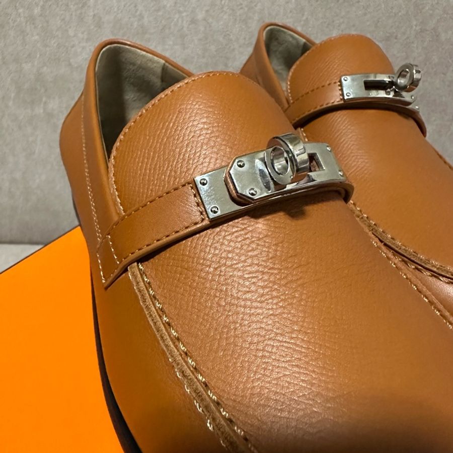 HERMES 💫 Kelly扣 樂福鞋 平底鞋-3