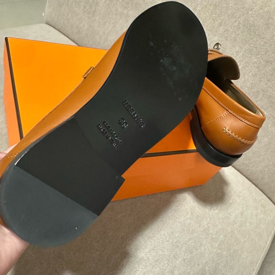 HERMES 💫 Kelly扣 樂福鞋 平底鞋-5