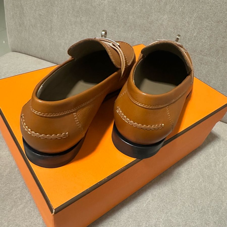 HERMES 💫 Kelly扣 樂福鞋 平底鞋-7