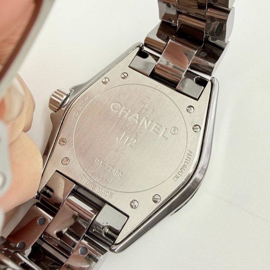CHANEL - 銀灰色鈦陶瓷機械錶-38 mm-5