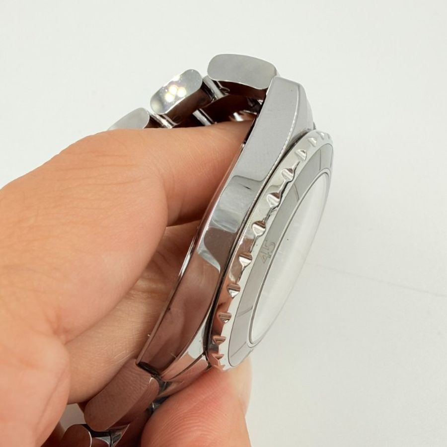 CHANEL - 銀灰色鈦陶瓷機械錶-38 mm-10