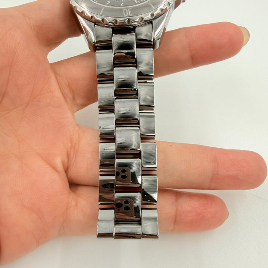 CHANEL - 銀灰色鈦陶瓷機械錶-38 mm-11
