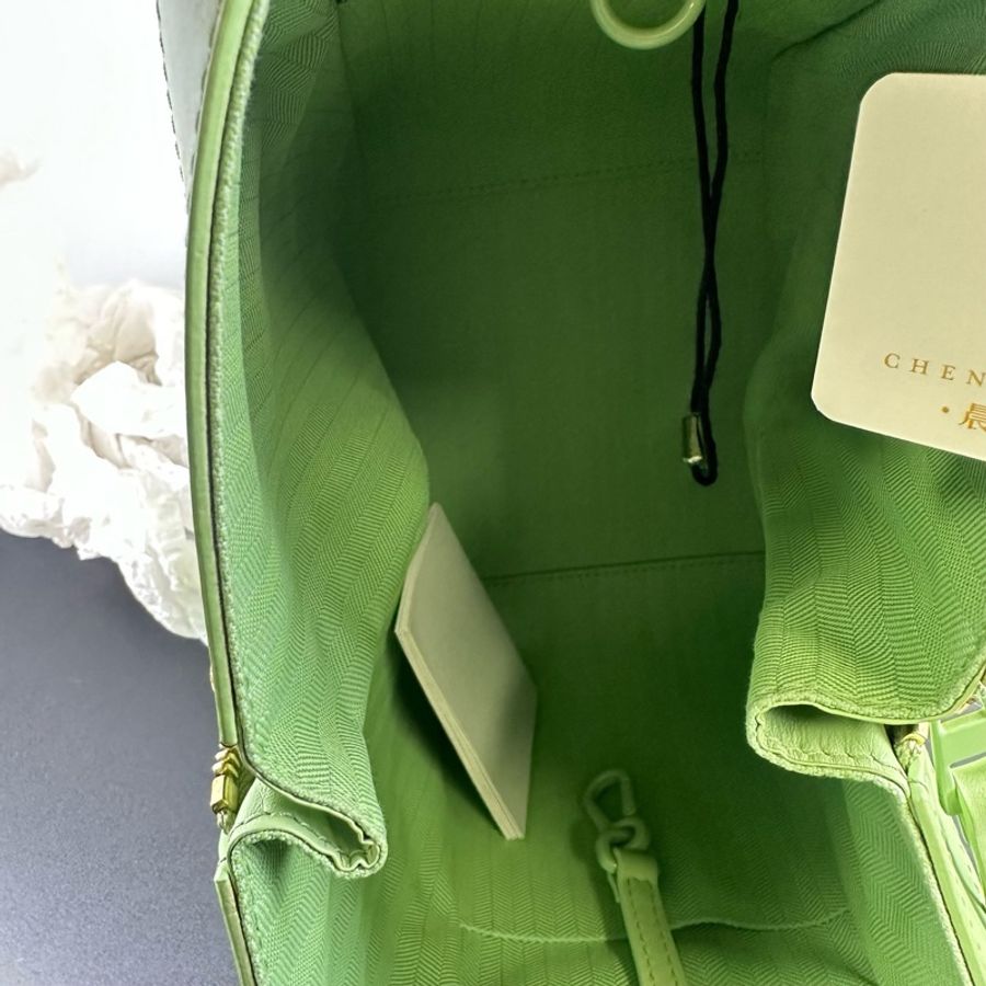 羅意威/Loewe Hammock Compact 吊床包手提包斜挎包 萊姆綠-5