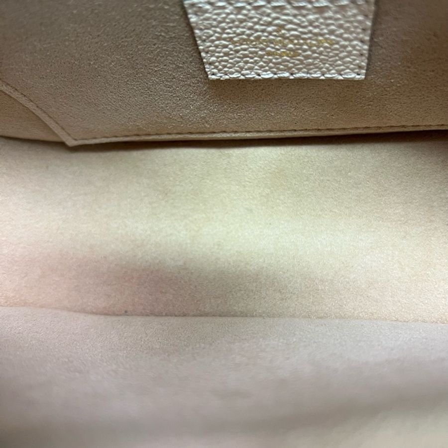 LV路易威登 BOULOGNE白色全皮壓花牛角肩包背包斜挎包 芯片款-7