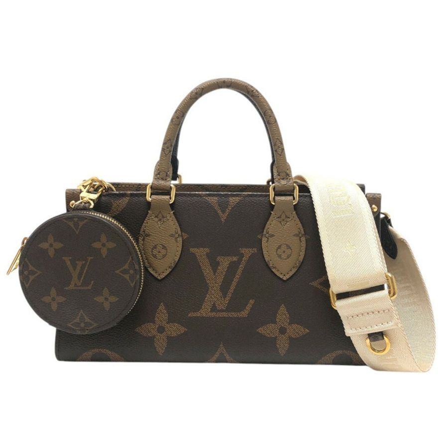 路易威登 M46653 OnTheGo EW 手提包，雙肩斜背包，手提包，Monogram 帆布，女士，黑色-0