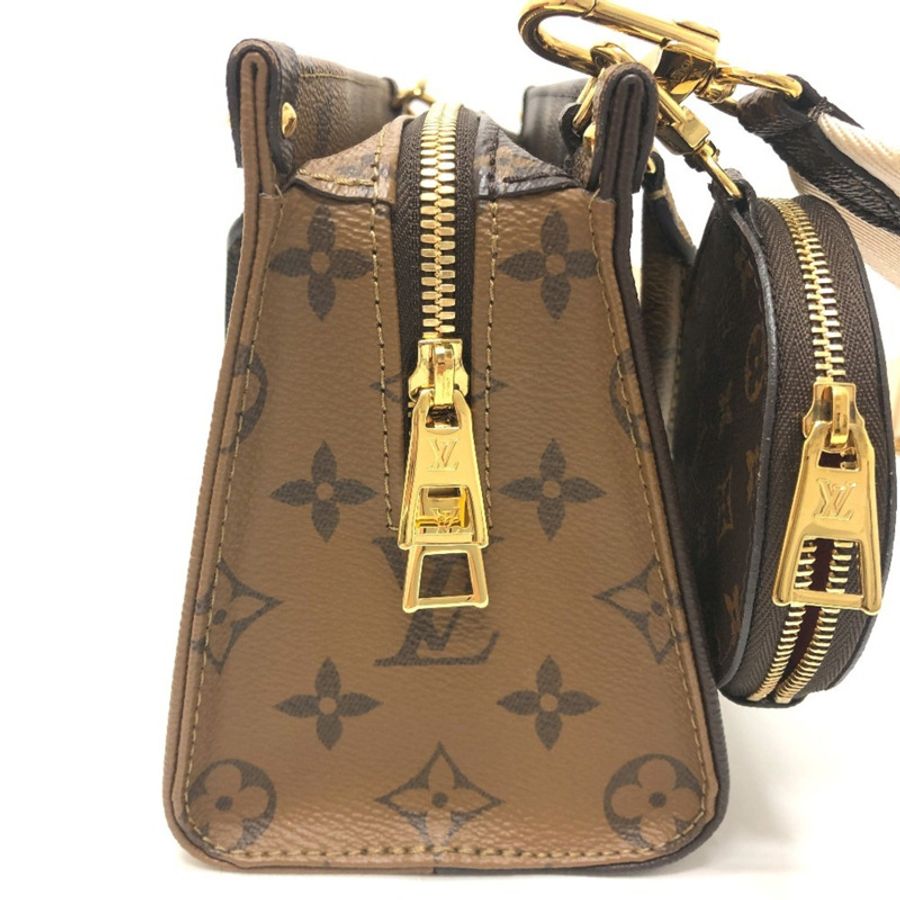 路易威登 M46653 OnTheGo EW 手提包，雙肩斜背包，手提包，Monogram 帆布，女士，黑色-3