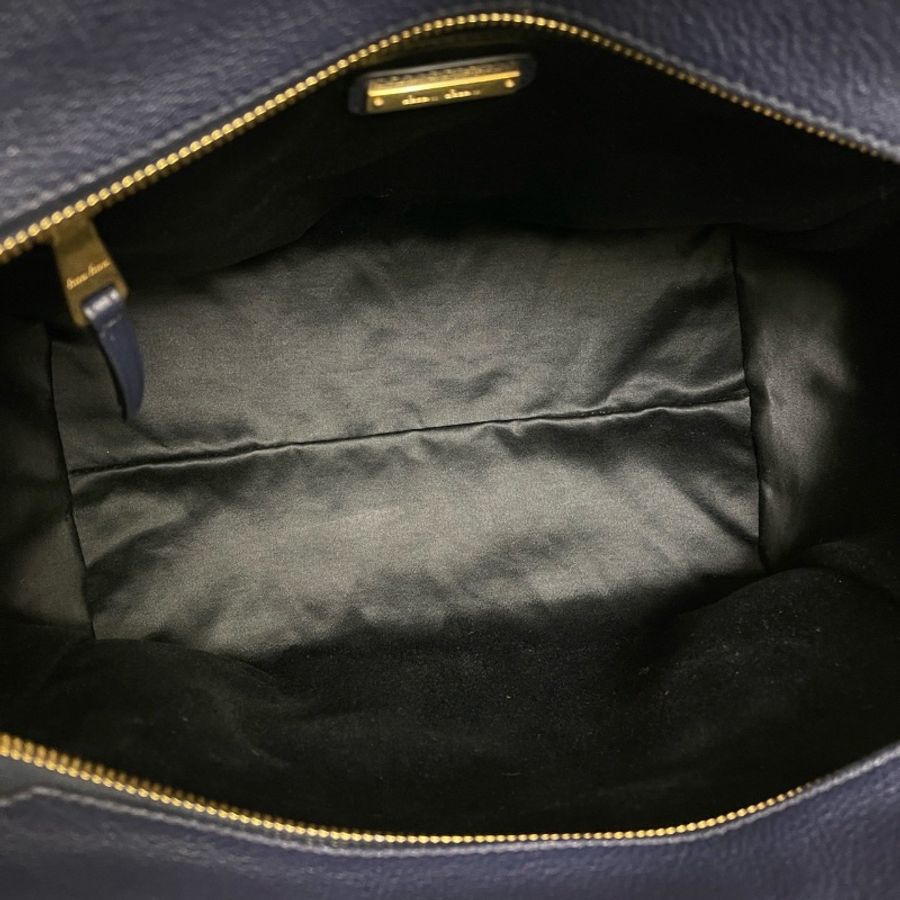 全新閒置🐳#MiuMiu #深藍全皮tote #有肩帶-6