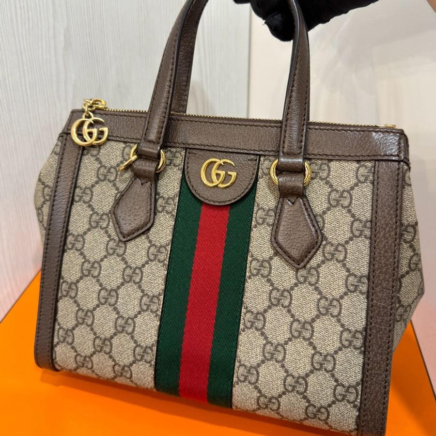 經典不退流行包😍Gucci Ophidia 經典老花小托特包🤎✨-1