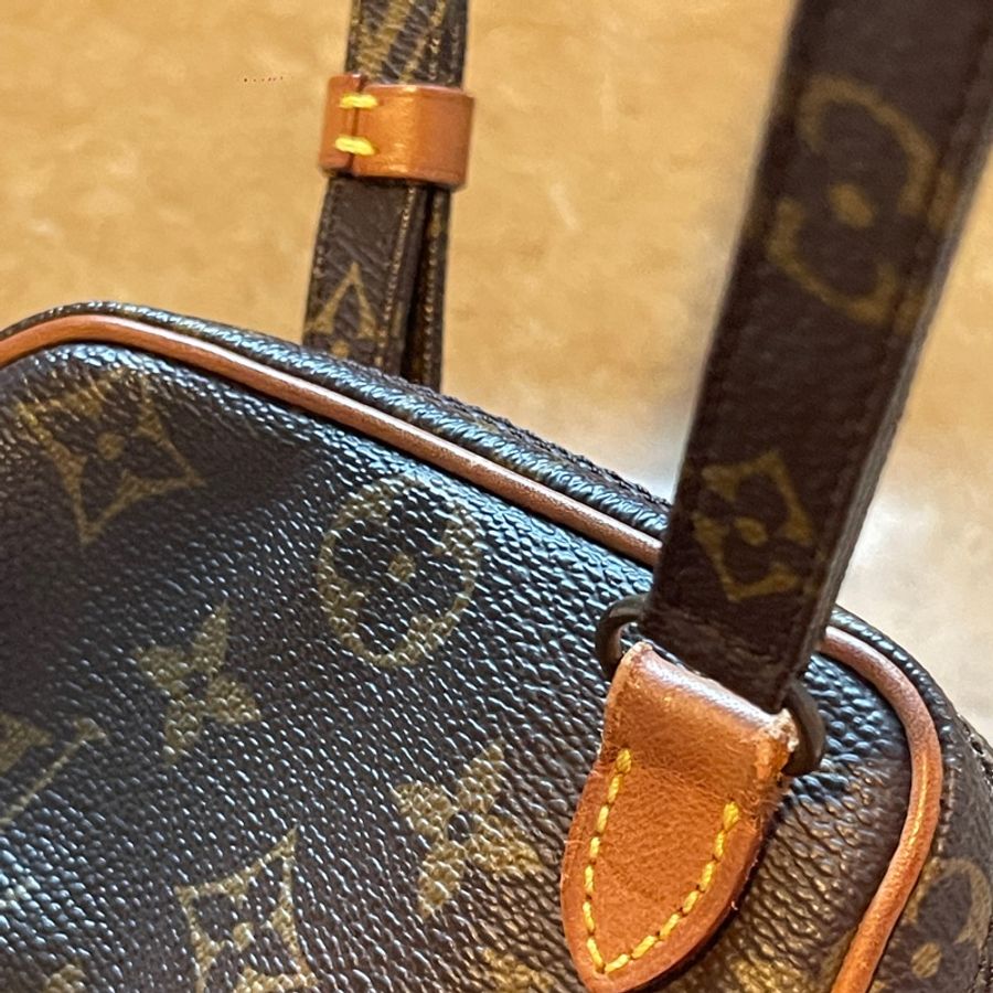 LV vintage Louis Vuitton 老花 復古相機包 側背包 斜背包-3