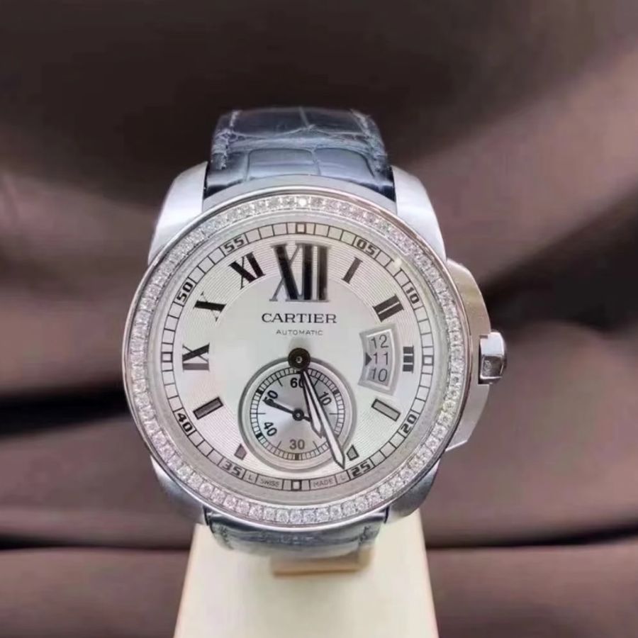 【戴出上百萬效果👍🏻全網最低價💫】Cartier/卡地亞 鑽石腕錶 自動機械錶-1