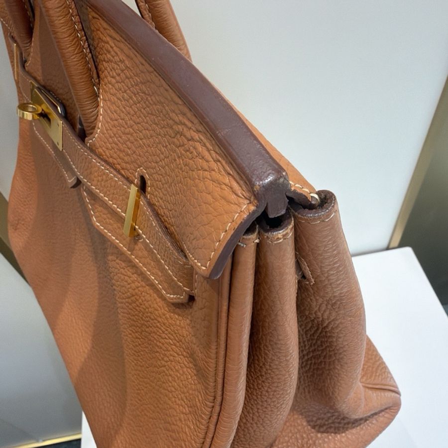 【震撼撿漏價👍🏻全網最低價💫】Hermes/愛馬仕 Birkin35 金棕色 四大金剛色 經典永不過時-4