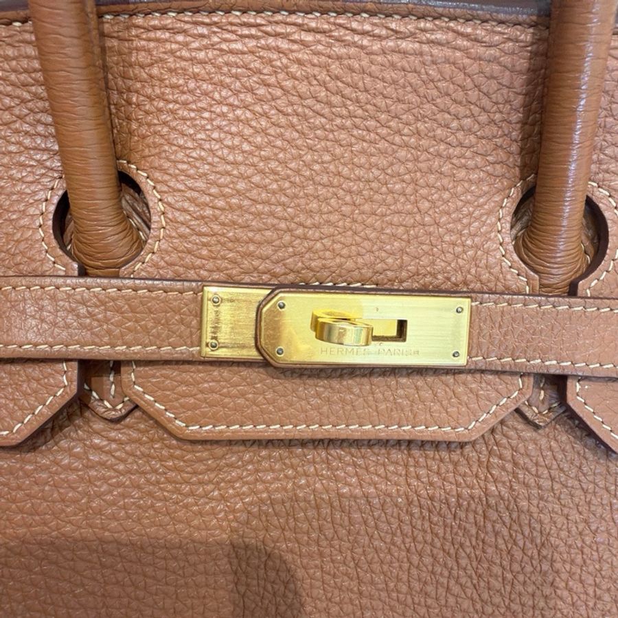 【震撼撿漏價👍🏻全網最低價💫】Hermes/愛馬仕 Birkin35 金棕色 四大金剛色 經典永不過時-5