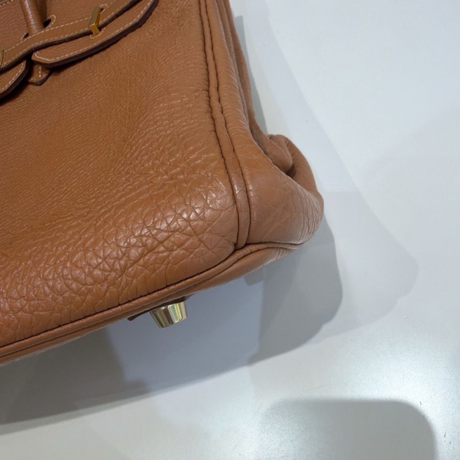 【震撼撿漏價👍🏻全網最低價💫】Hermes/愛馬仕 Birkin35 金棕色 四大金剛色 經典永不過時-7