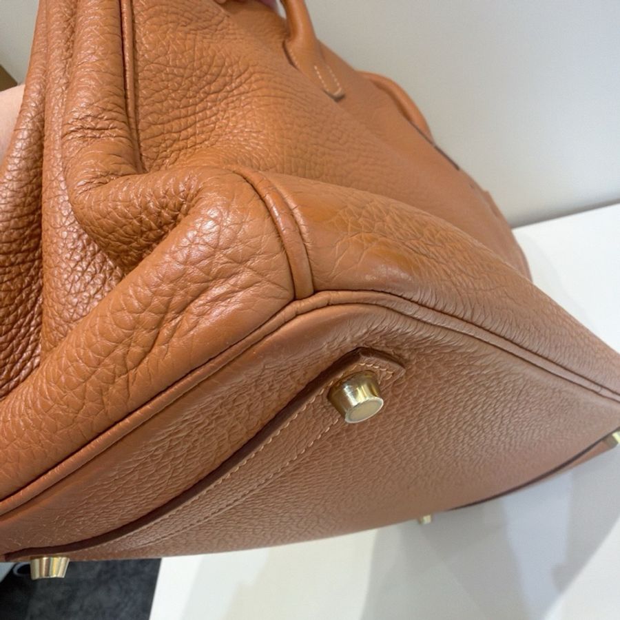 【震撼撿漏價👍🏻全網最低價💫】Hermes/愛馬仕 Birkin35 金棕色 四大金剛色 經典永不過時-8