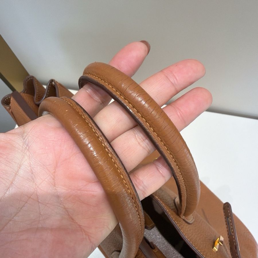 【震撼撿漏價👍🏻全網最低價💫】Hermes/愛馬仕 Birkin35 金棕色 四大金剛色 經典永不過時-9