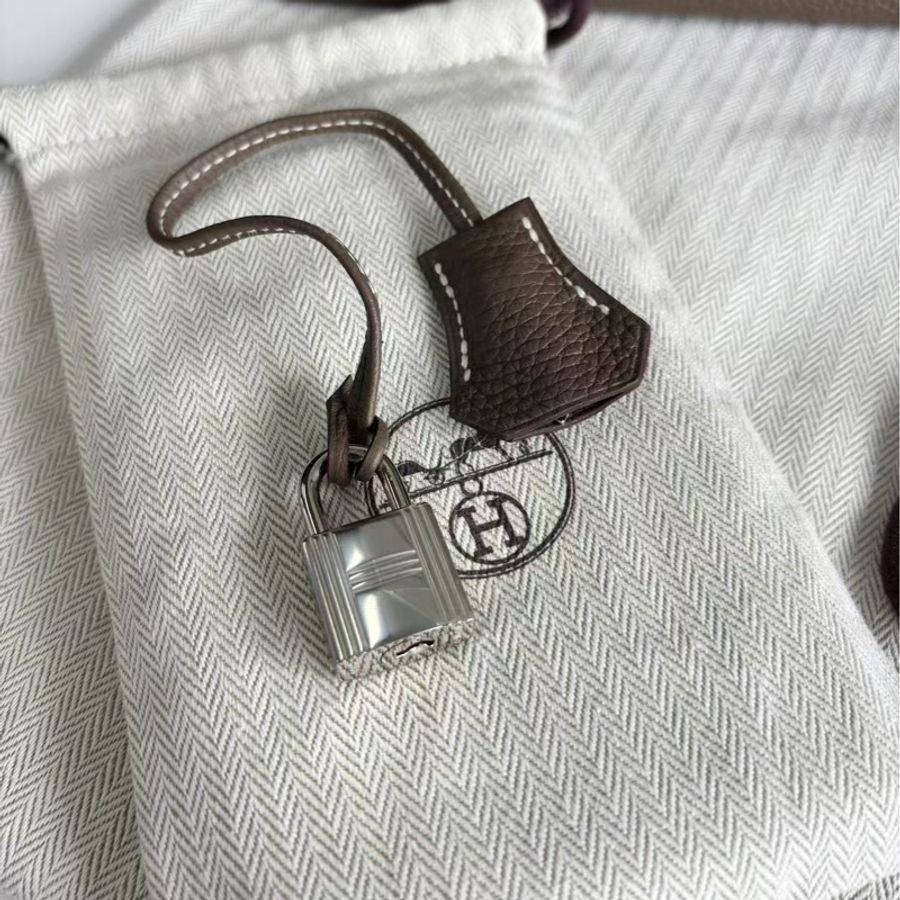 【震撼撿漏價👍🏻全網最低價💫】Hermes/愛馬仕 Kelly32 大象灰銀 四大金剛色 經典永不過時-4