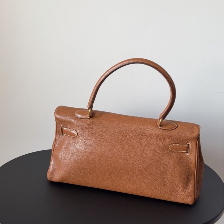【震撼撿漏價👍🏻全網最低價💫】Hermes/愛馬仕 Kelly42 shoulder 金剛棕金釦 經典永不過時-6