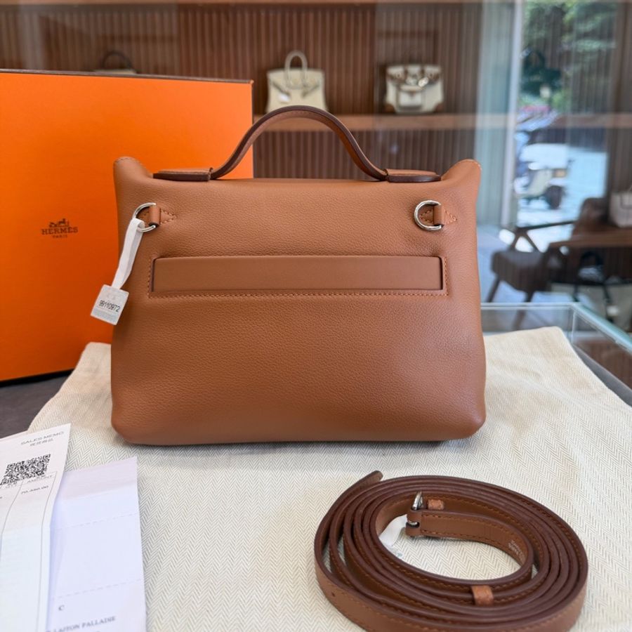 【大全套震撼撿漏價👍🏻全網最低價💫】Hermes/愛馬仕 2424 mini 金棕銀釦 近期流行大熱款-2