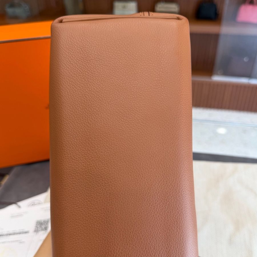【大全套震撼撿漏價👍🏻全網最低價💫】Hermes/愛馬仕 2424 mini 金棕銀釦 近期流行大熱款-4