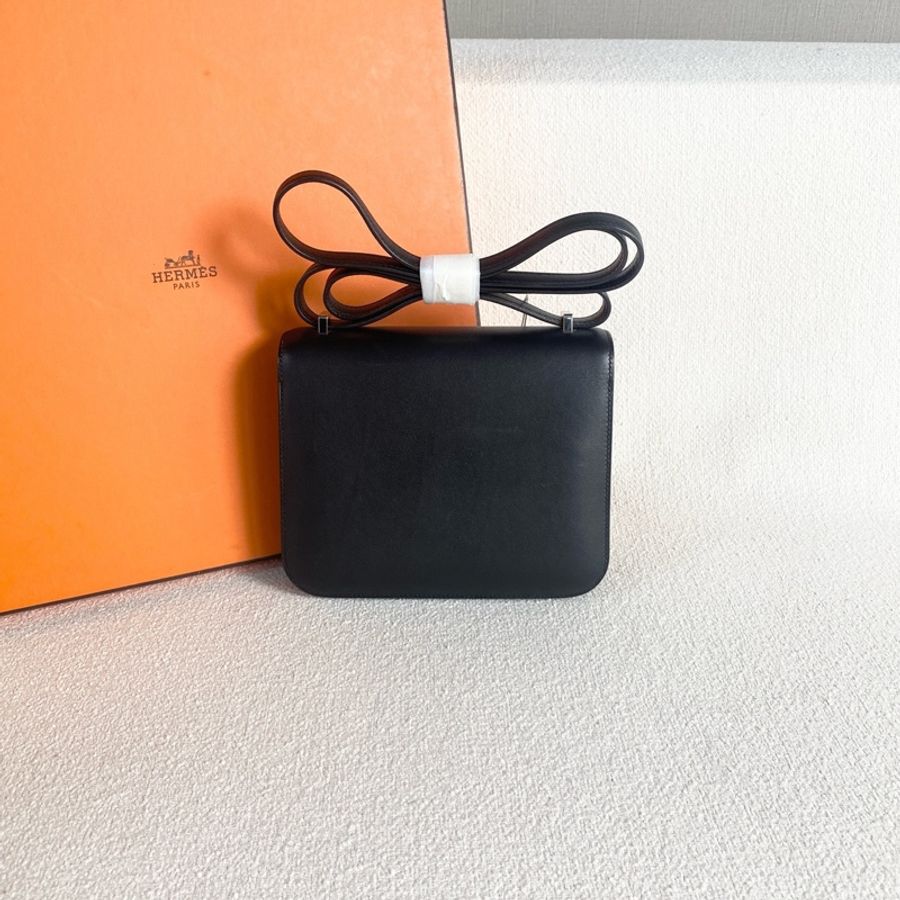 【震撼撿漏價👍🏻全網最低價💫】Hermes/愛馬仕 Constance 康斯坦斯 康康19 黑金 蜥蜴皮稀有款-2