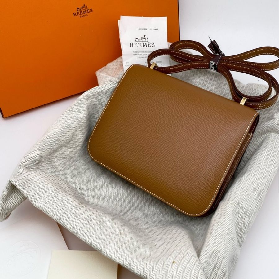 【大全套震撼撿漏價👍🏻全網最低價💫】Hermes/愛馬仕 Constance 康斯坦斯 康康19 金剛棕 四大金剛色經典保值款-1