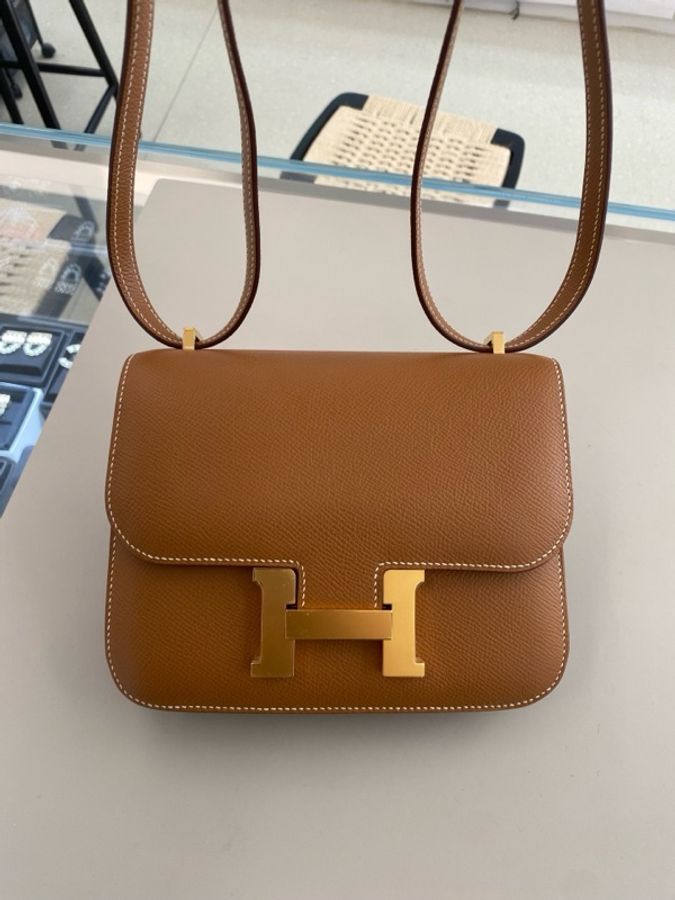 【大全套震撼撿漏價👍🏻全網最低價💫】Hermes/愛馬仕 Constance 康斯坦斯 康康19 金剛棕 四大金剛色經典保值款-2