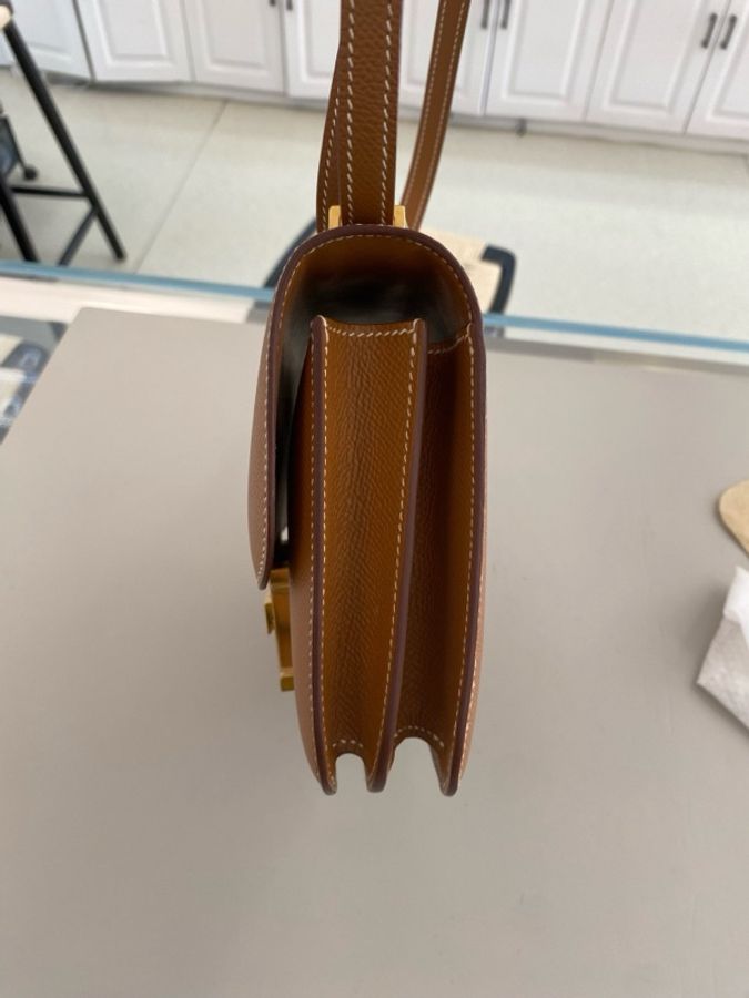 【大全套震撼撿漏價👍🏻全網最低價💫】Hermes/愛馬仕 Constance 康斯坦斯 康康19 金剛棕 四大金剛色經典保值款-4
