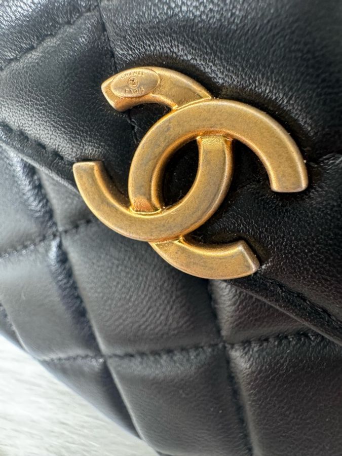 Chanel香奈兒黑金 鏤空琺瑯手柄 Kelly-3