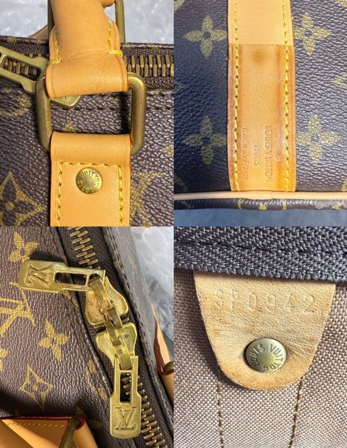 【男女同款✨ 30年歷史但狀況極好❤️全網最低價✨】LV 旅行袋55 keepall 55 肩帶款單肩斜挎旅行包-5