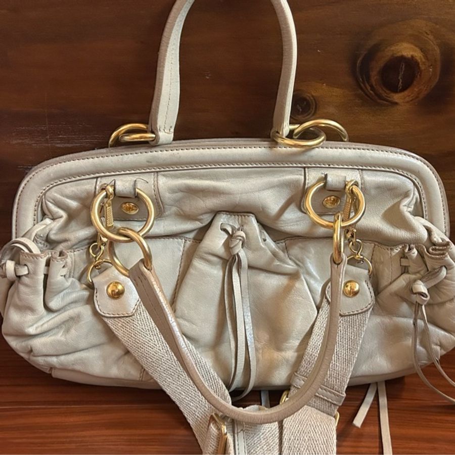 Miu Miu 中古 大容量 餃子包 蝴蝶結包 可裝iPad 超便宜低價出清!-9