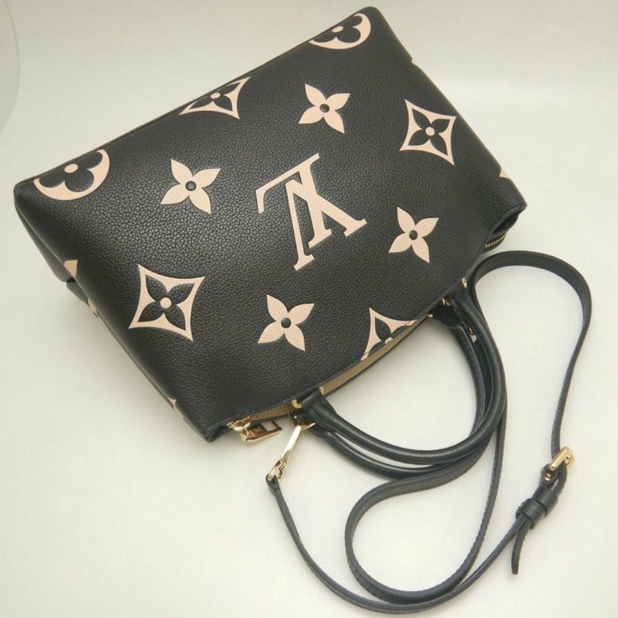路易威登 雙色 Monogram Petit Palais PM Empreinte M58913 手提包 Noir 女士 254085-3