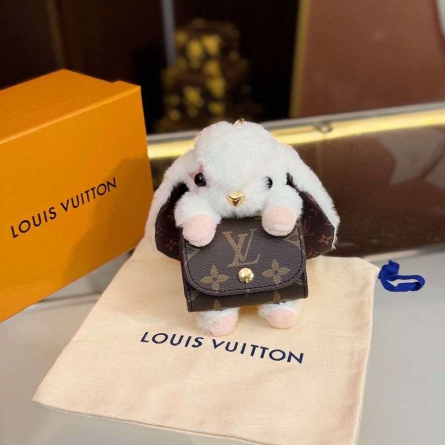 【超可愛掛件🐰極罕見不撞款🤭】LV小兔子公仔耳機包掛件 CUTE BUNNY M03230 包飾掛件|耳機包|鑰匙扣|掛件|掛飾-2
