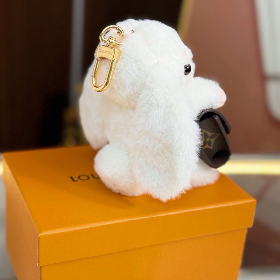 【超可愛掛件🐰極罕見不撞款🤭】LV小兔子公仔耳機包掛件 CUTE BUNNY M03230 包飾掛件|耳機包|鑰匙扣|掛件|掛飾-4