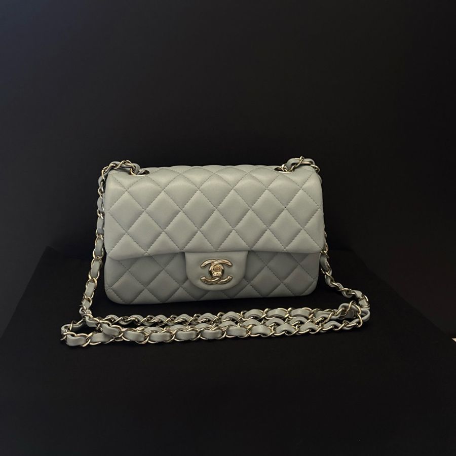 香奈兒 CF CHANEL Classic Flap Mini 淺藍色 2026年 芯片-0
