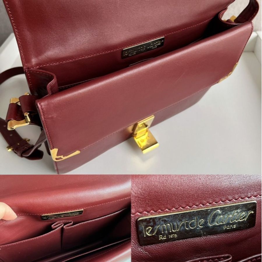 【你意想不到的卡地亞😍超級便宜✨】Cartier 卡地亞 波多爾紅 郵差包信封包 中古包-10