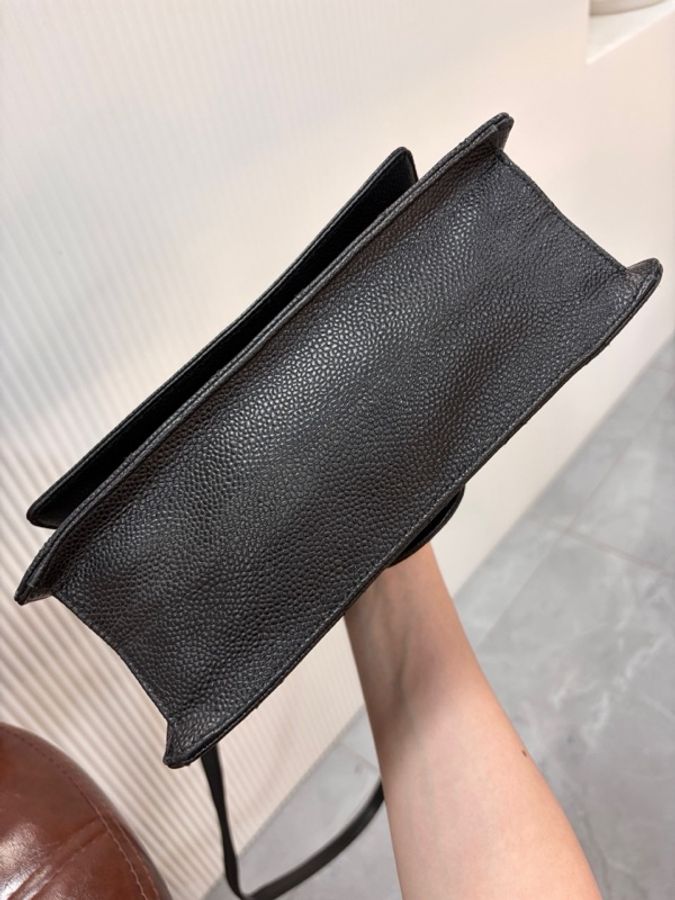 Chanel • 經典黑銀荔枝牛皮孟買二合一鏈條包-8