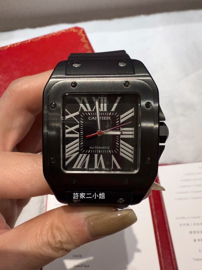 Cartier 卡地亞 Santos 100 so black-0