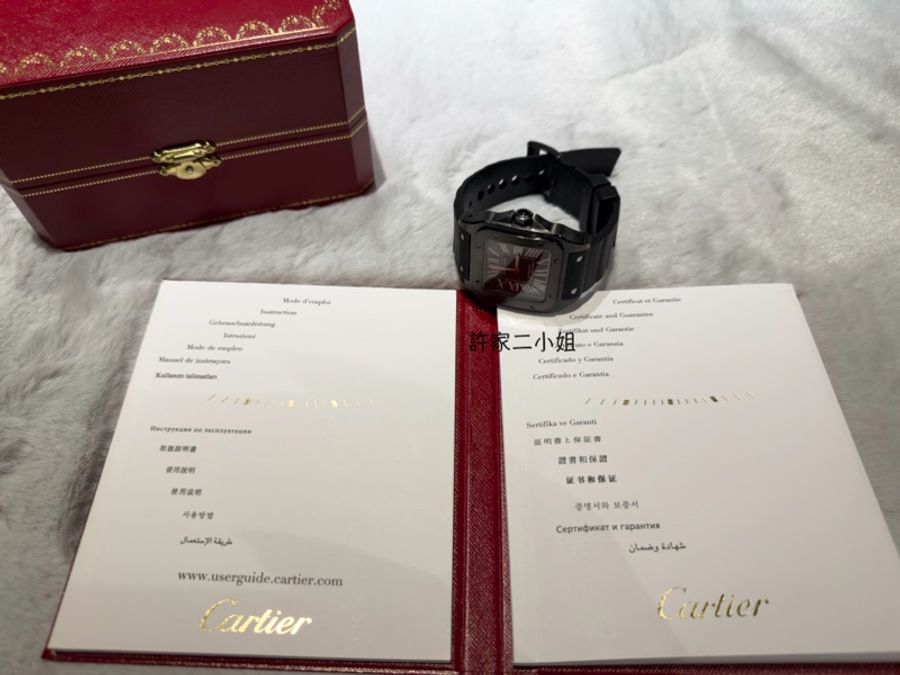 Cartier 卡地亞 Santos 100 so black-4