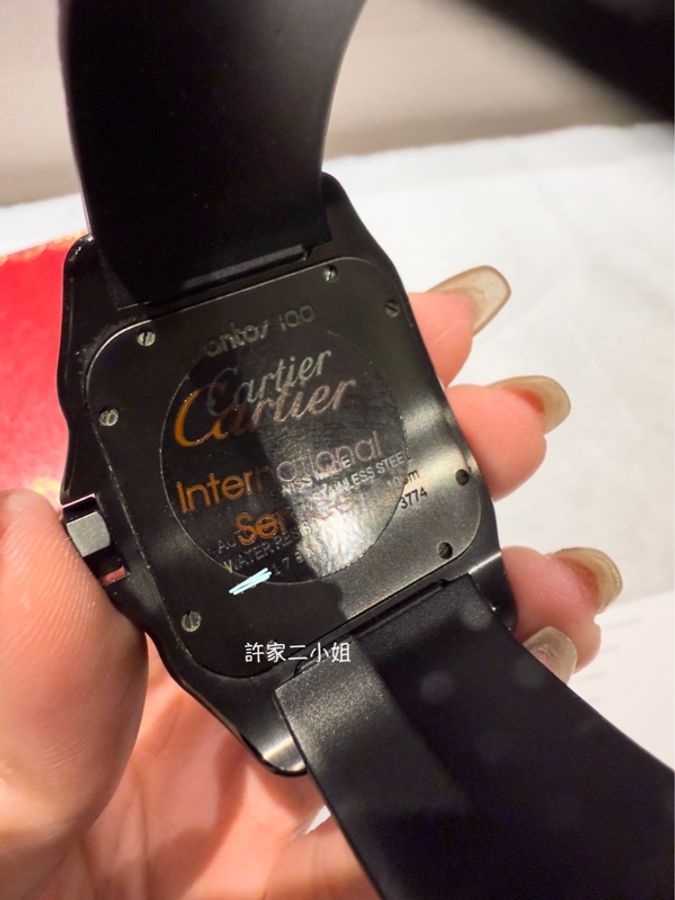 Cartier 卡地亞 Santos 100 so black-8